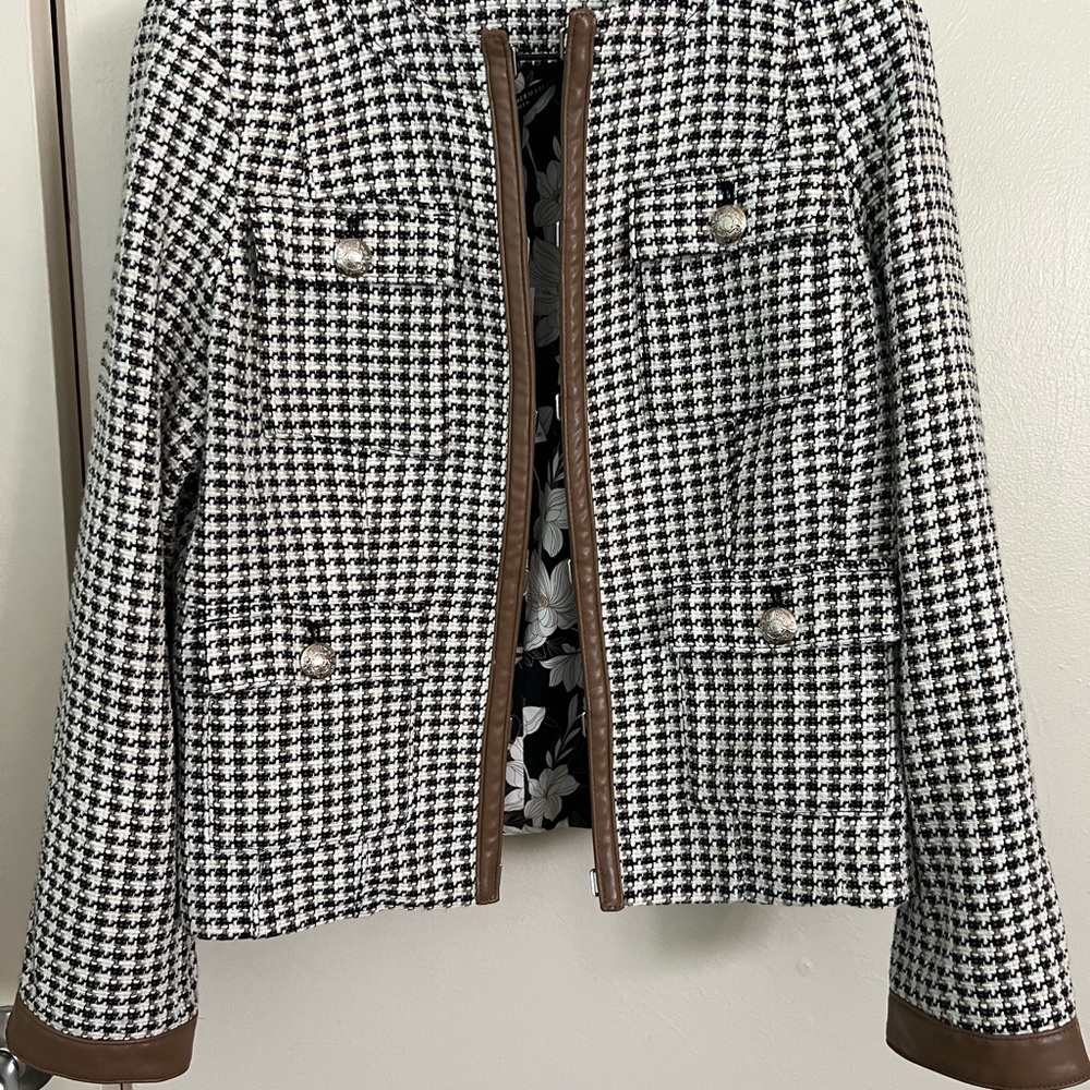 WHBM houndstooth jacket